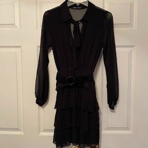 Ruffled Black Zara Dress